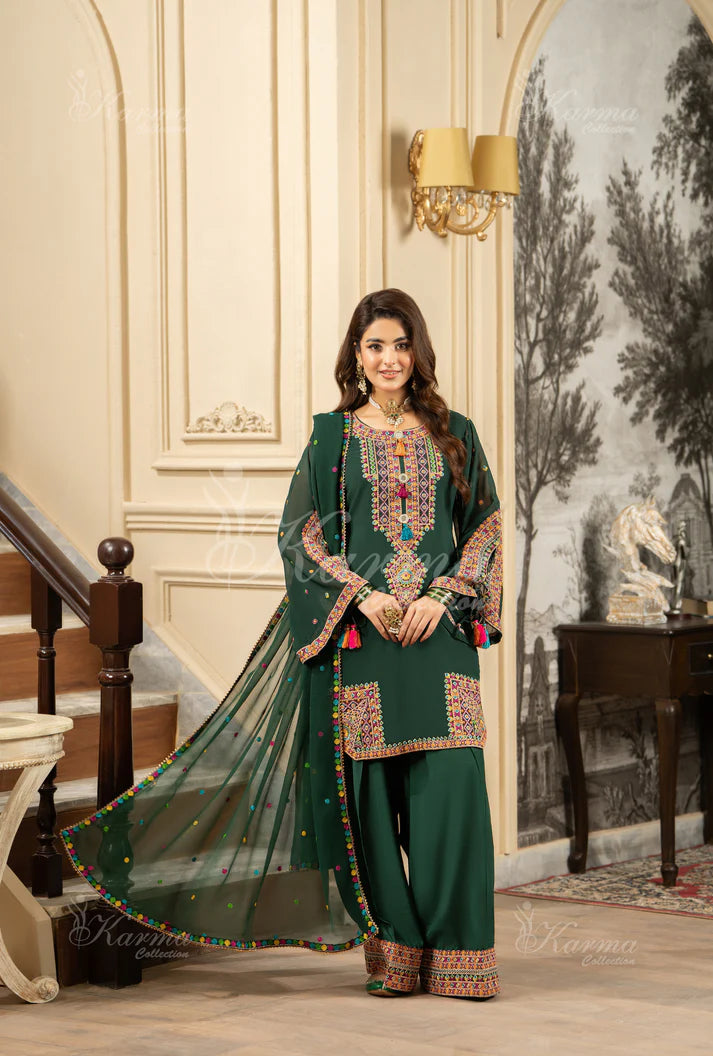 Karma's Roohi Emerald Green