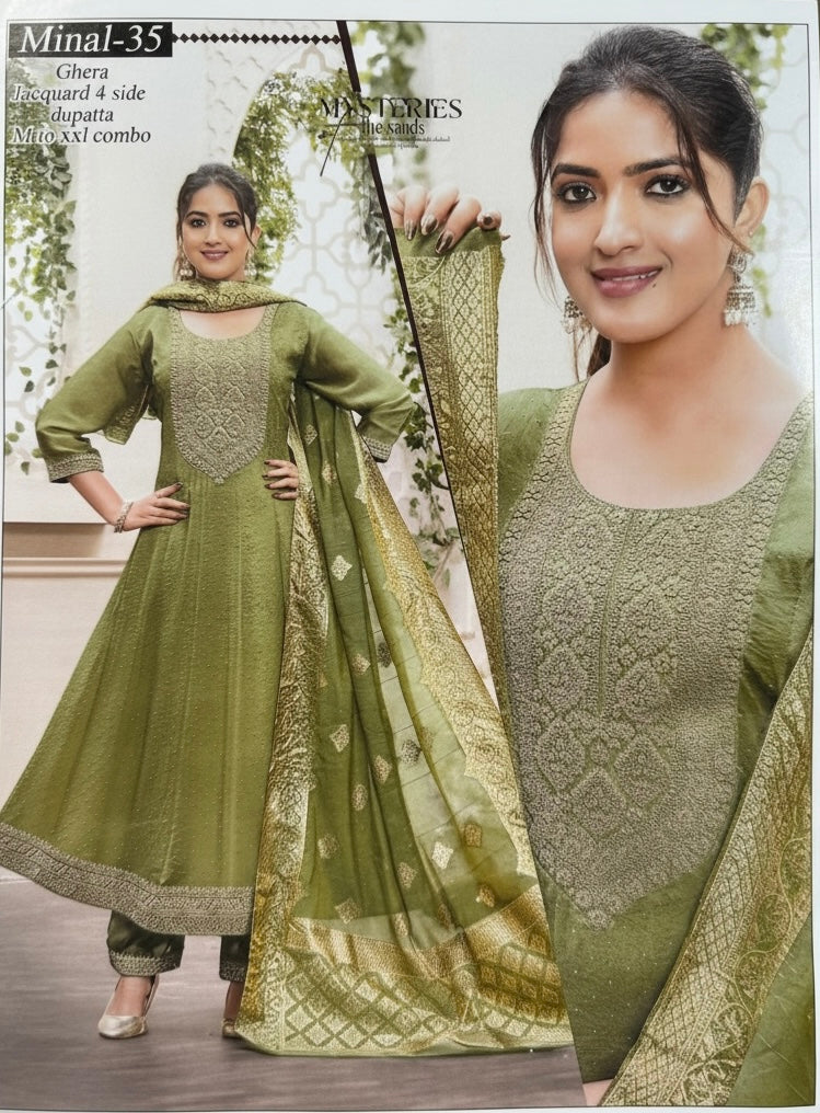 Raw Silk Anarkali #1