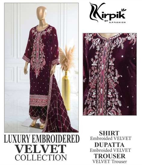 Luxury Embroidered Velvet Collection