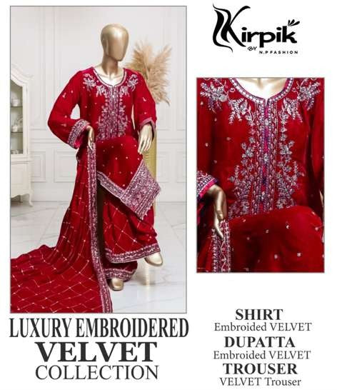 Luxury Embroidered Velvet Collection